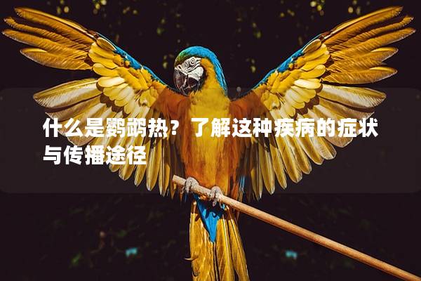 什么是鹦鹉热？了解这种疾病的症状与传播途径