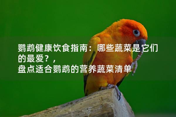 鹦鹉健康饮食指南：哪些蔬菜是它们的最爱？, 盘点适合鹦鹉的营养蔬菜清单
