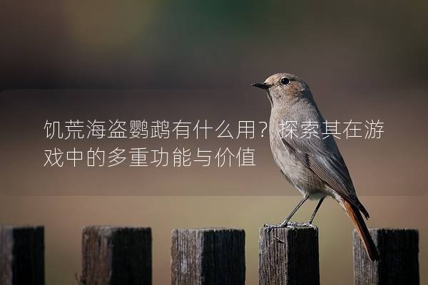 饥荒海盗鹦鹉有什么用？探索其在游戏中的多重功能与价值